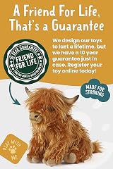 Living Nature Highland Cow Brown Soft Toy 22 cm Farm Animal Gift view 6