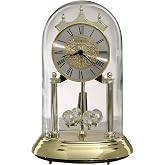 Howard Miller Christina Tabletop Clock &ndash; Battery Operated Analog Mantel Clock, Roman Numerals, Mid-Century Modern &amp; Farmhouse Style, Living Room, Bedroom, Office