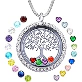 GOKING Family Tree of Life Floating Locket