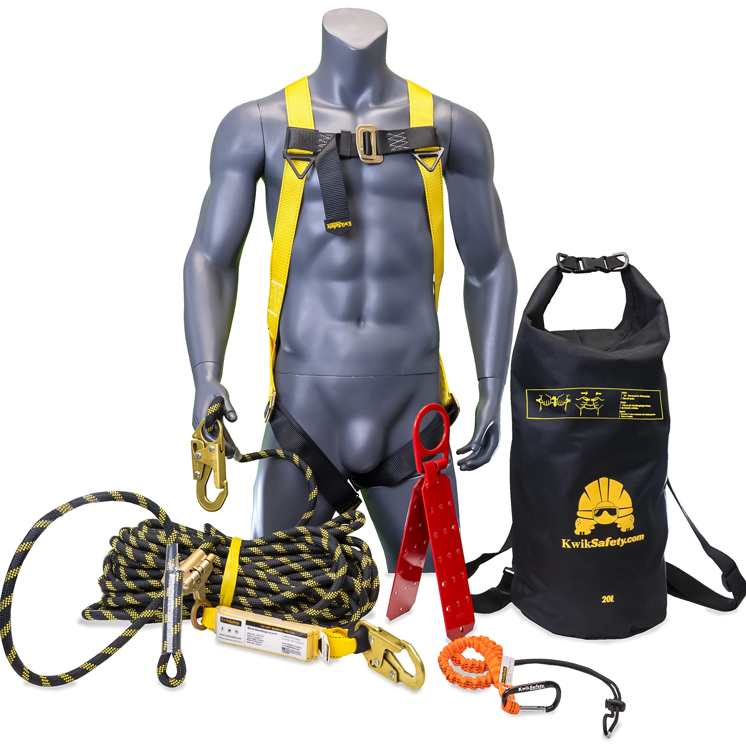 KwikSafety (Charlotte, NC) TSUNAMI KIT 25 ft. Vertical Lifeline Rope