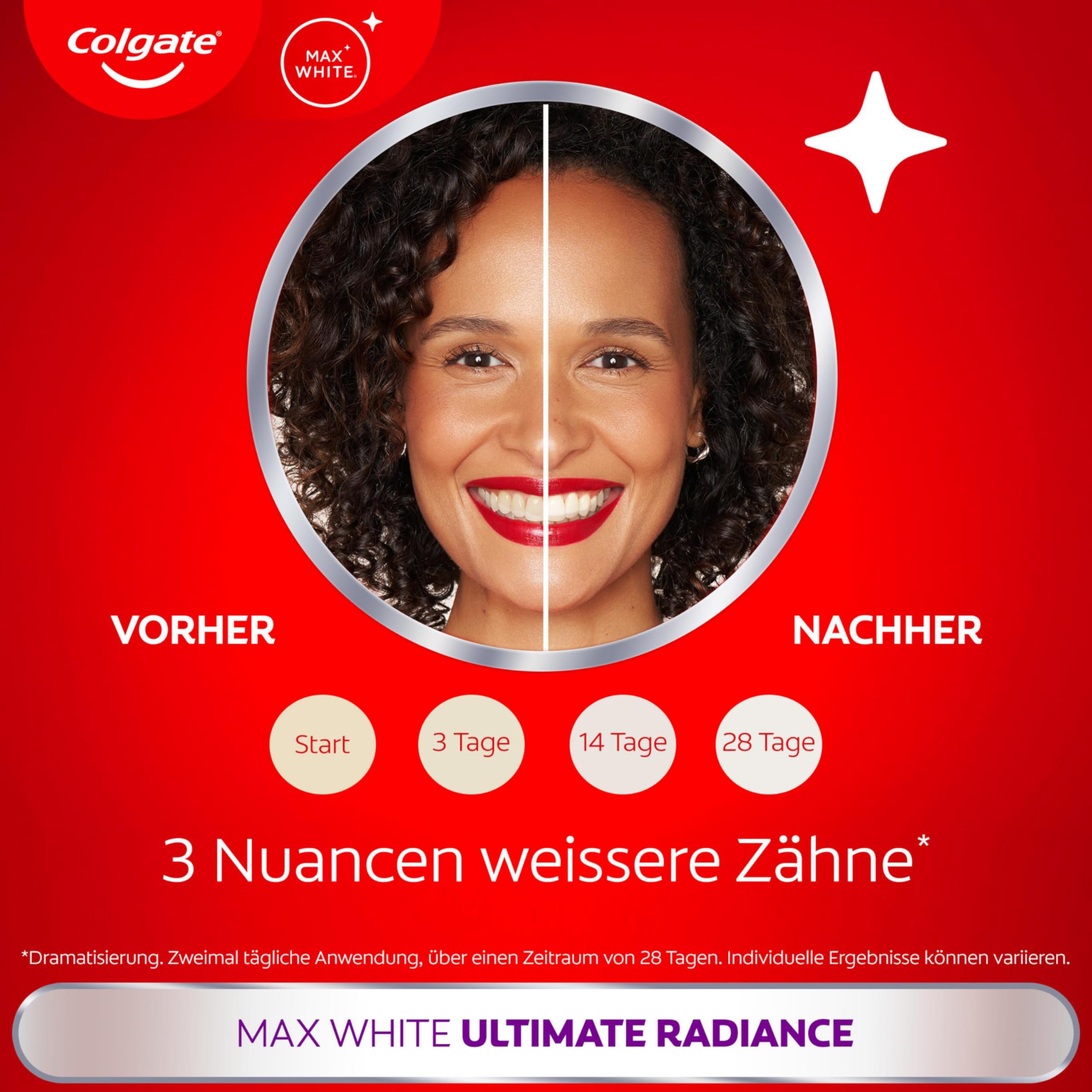 Colgate Max White Ultimate Radiance Whitening Zahnpasta 75ml 8