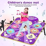 FHNSEL Dance Mat for Girls Light Up Dance Pad 9 Patterns 5 Modes Kids Toys view 5