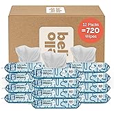 Hello Bello Extra Gentle Unscented Baby Wipes, Plant Based, Made with 99% Water and Aloe for Babies and Kids, 720 Count
