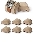 TAWBURY Fraser Watch Case Pillows - Pack of 6 Small Replacement Pillows for our Fraser Taupe Leather Watch Cases | 'M' Shaped Pillows Designed to fit 14.5cm - 17cm Wrists (Cream)