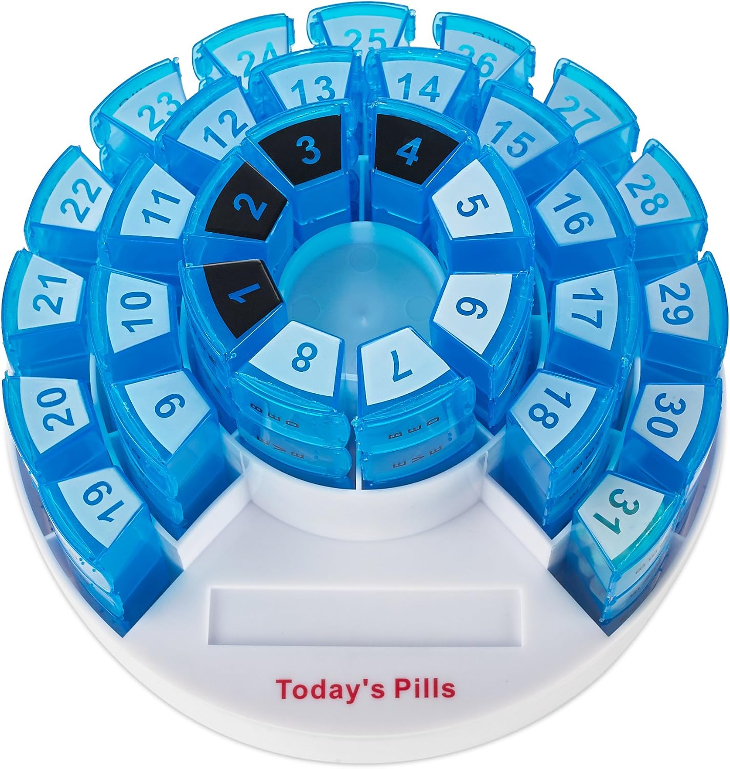 Monthly Pill Box by MEDca, Smart Prescription Organization with Multiple Daily Doses Section - Image 5