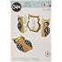 Sizzix 661138 Fustella Thinlits Card Owl Label Fold Jen Long, Carbon Steel, Multicolore, 26.2x16.9x0.5 cm