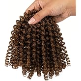 Hygloss 2 oz Curly Doll Hair for Crafts Brown- Premium Synthetic Hair for Doll Making, Puppets, and Arts &amp; Crafts Projects &ndash; Easy Application