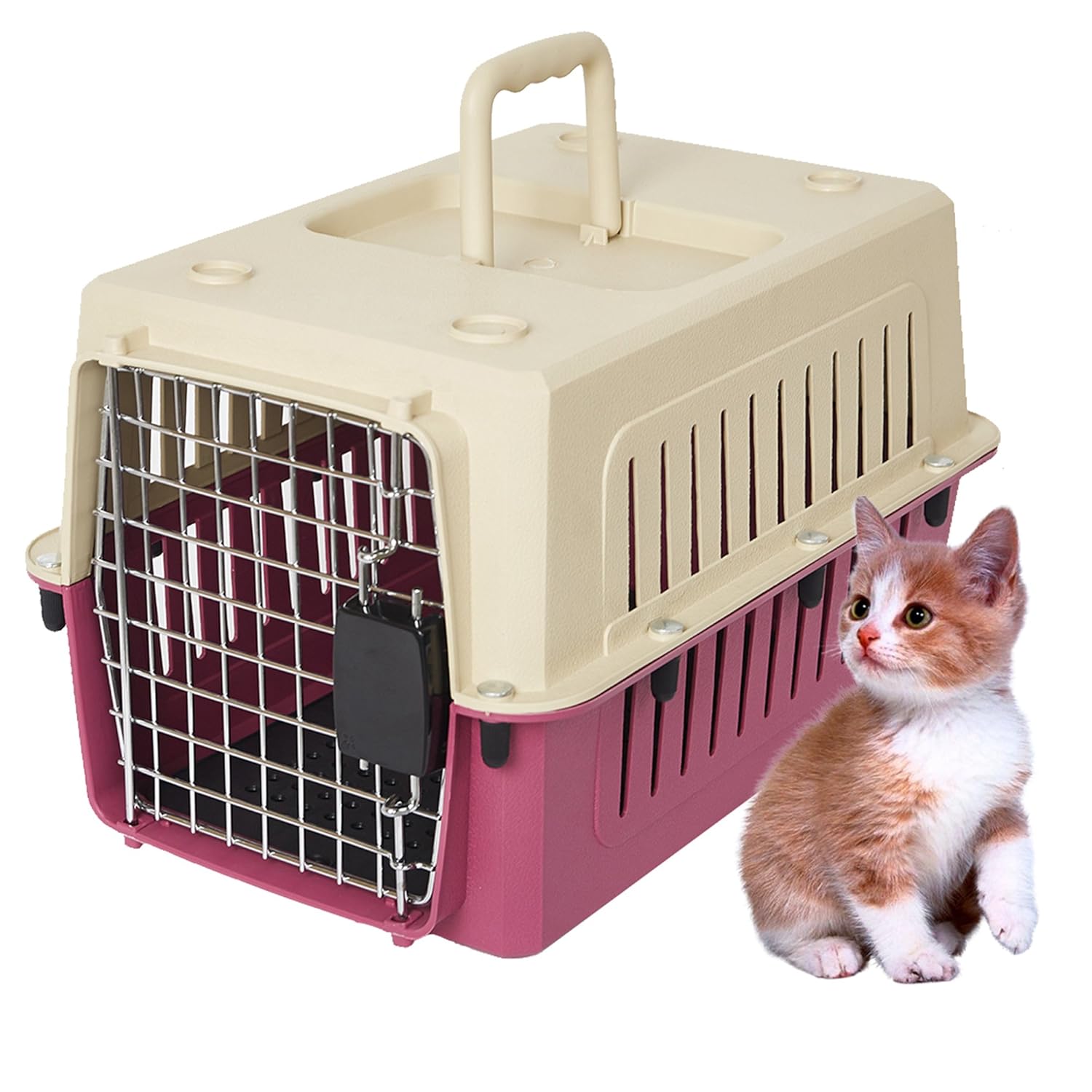 Lucky Tree 4 Size Pet Carrier Cat Carriers Kennel Crate