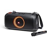 JBL PartyBox On-The-Go Portable Party Speaker with Built-in Lights Black (Renewed)