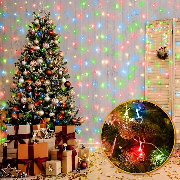 WIOPSS 400FT MULTI-COLORED STRING LIGHTS – LED EXTRA LONG OUTDOOR WATERPROOF FAIRY LIGHTS WITH REMOTE, DIMMABLE TIMER DECORATIVE LIGHTING FOR CHRISTMAS, WEDDING, PATIO, YARD, PARTY DÉCOR