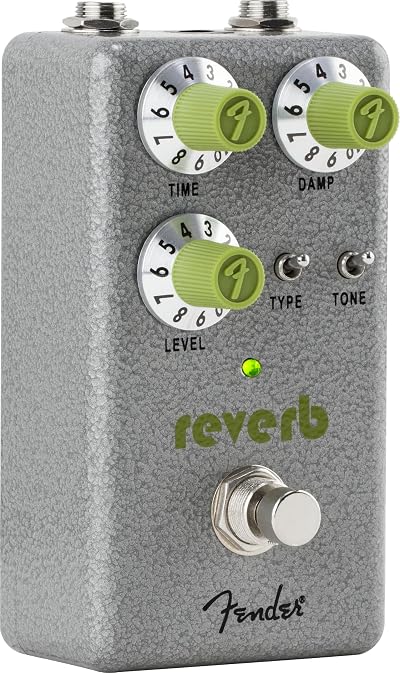 Fender Hammertone Reverb Guitar Effect Pedal Three Modes True Bypass Aluminum