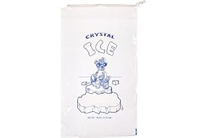 Inno-Pak 367706872 Drawstring Ice Bag, Dog 10 lb, 20" x 12" (Pack of 500)