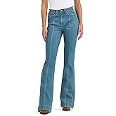 Wrangler Women's Retro High Rise Bailey Bootcut Dark Wash Trouser Jeans Sara