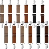 6 Pairs Elastic Shoe Straps for Mules and Clogs, Adjustable Anti-Loose Shoe Heel Back Belt for Women Men Sandal Platform Slippers Suede Leather Mules Potato Shoes