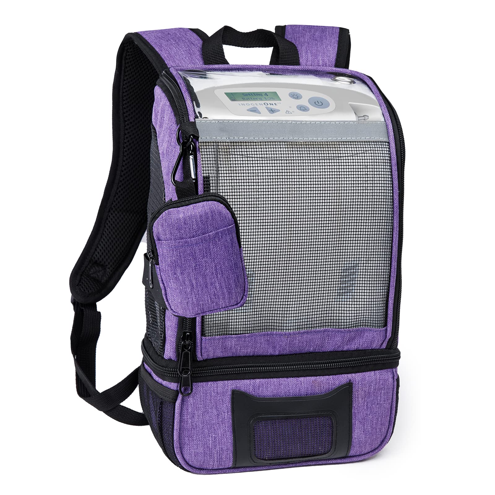 Photo 1 of BAGSFY Portable Oxygen Concentrators Backpack Compatible with Inogen One G3 & Inogen One G5, Inogen Rove 6, Lightweight Oxygen Machine Carrying Bag (Purple)