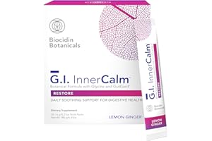Bio-Botanical Research Biocidin Drink Mix - GI InnerCalm - Support Digestive Health, GI Detox, Healthy Mood & Sense of Relaxation - Soothing Formula with Glycine & No Glutamine (30 Stick Packs)