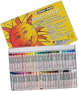 Sakura Cray-Pas Junior Artist Oil Pastels, Assorted Colors, Set of 50