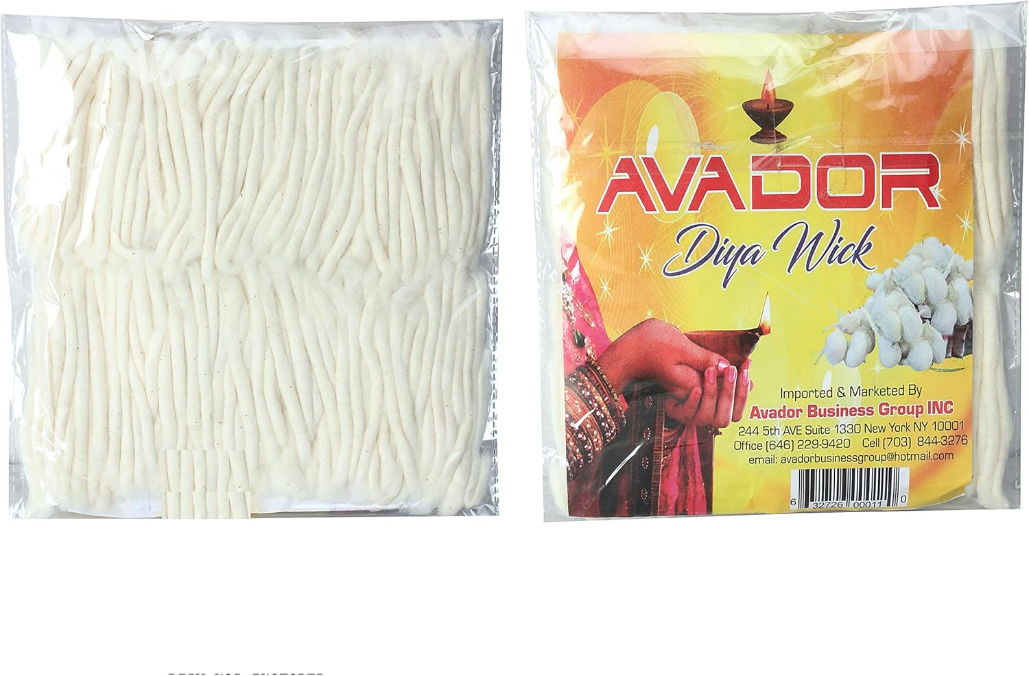 Oil Lamps & Accessories - Avador Pack of 5 Hand Rolled Cotton Diya Wicks for Puja Batti Akhand Oil Lamps (Big)