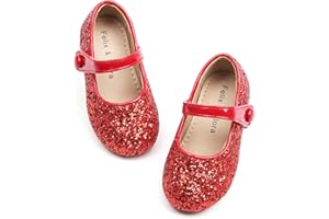 Felix & Flora Toddler Girl Dress Shoes - Flower Girl Ballet Mary Jane Flats Party School Wedding
