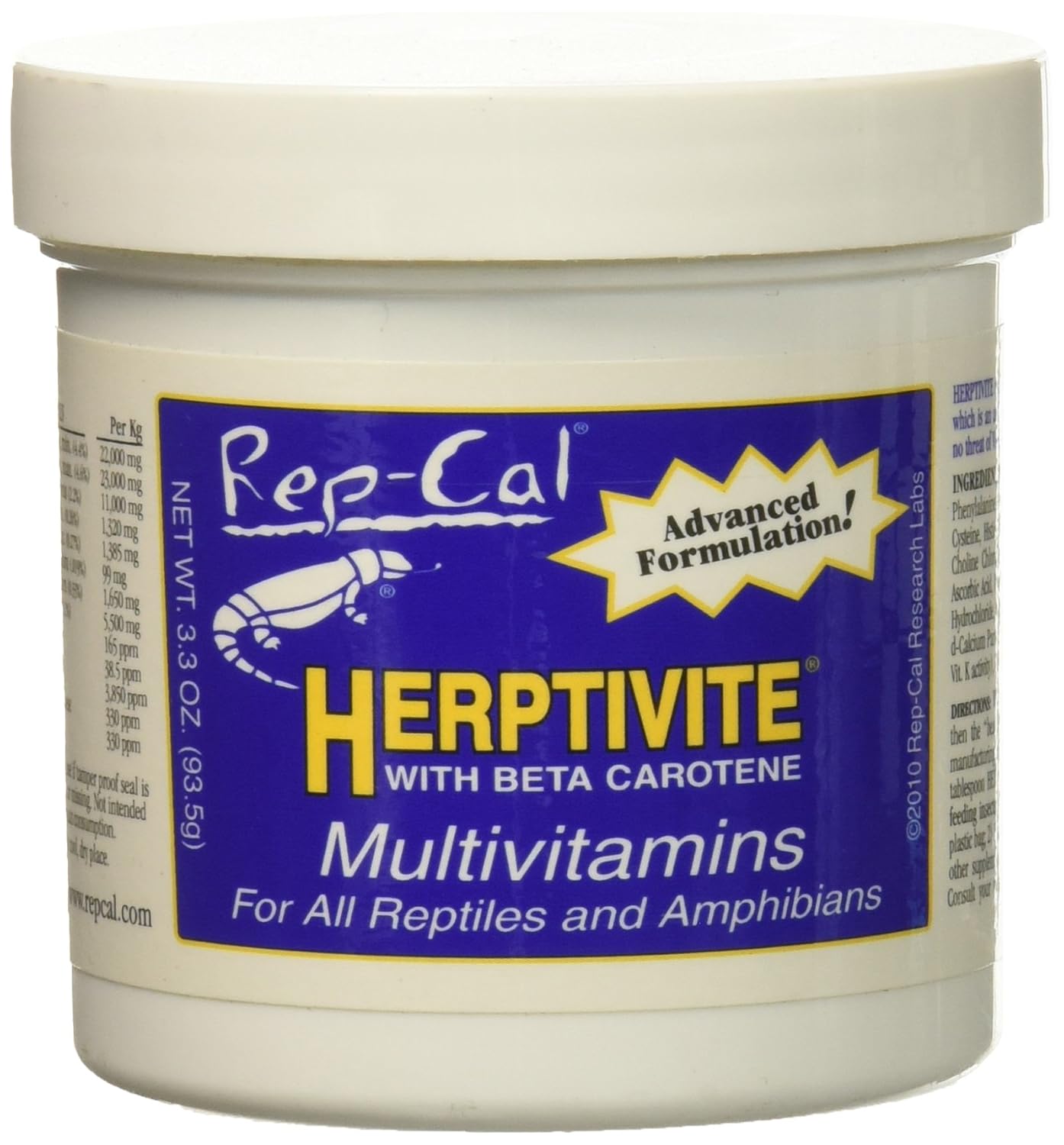 HERPTIVITE Multivitamin for reptiles and amphibians (3.3 oz) Blue