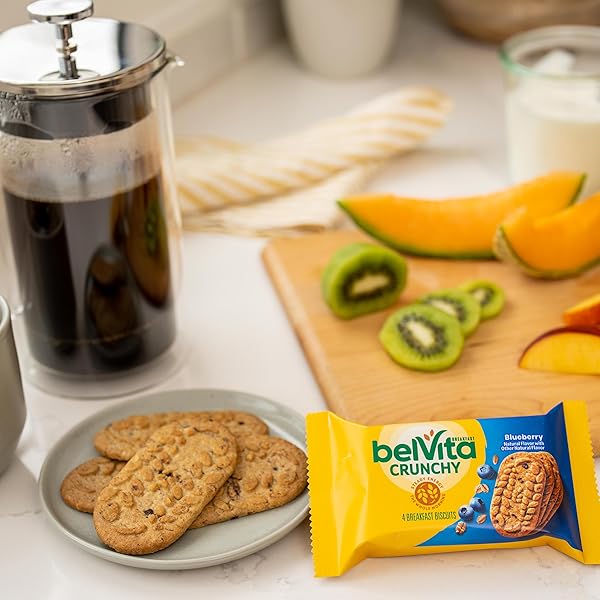 BELVITA BREAKFAST BARS BISCUITS, BLUEBERRY, VALUE PACK, 12 PACKS (4 BISCUITS PER PACK)