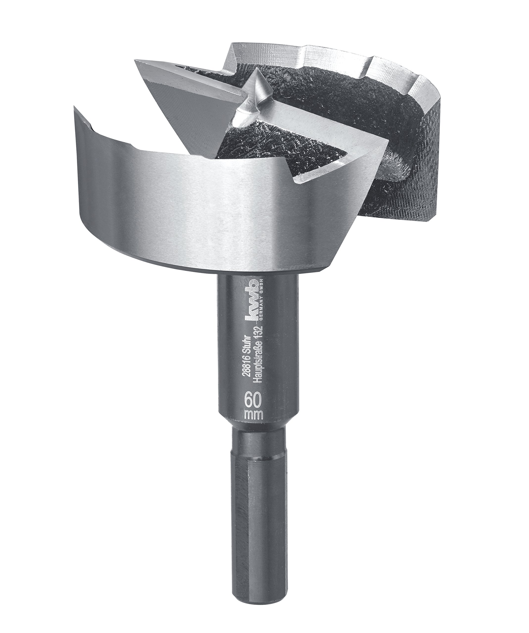 kwb Speed forstner bit Ø 60 Mm Made of Hardened and Tempered Special Steel with Precise Serrated Edge, Centre Point, Optimally Sharpened and Hardened Cutting Edges and Polished Surface.