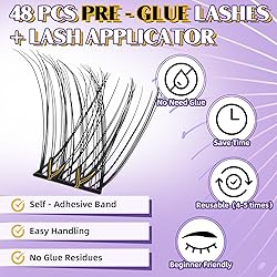 Self Adhesive Eyelashes SA03 48 PCS Self Adhesive