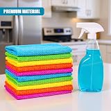 MTS Microfibre Cleaning Cloths 10 Pack 30x30cm Multicolour Non Ab abrasive view 7