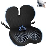 ECONVCE Memory Foam Seat Cushion &amp; Lumbar Support Pillow for Office Chair | Sciatica &amp; Back Pressure Relief,Thick Hemorrhoid Orthopedic Cushion Lumbar Support Pillow for Office,Car,Desk,Gaming Chair