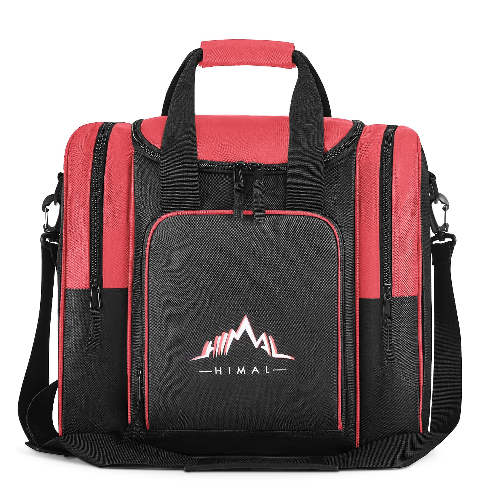 Photo 1 of Himal Bowling Ball Bag for Single Sphere - Bowling Ball Tote Bowler's Bag with Padded Sphere Holder - Fits Bowler's Shoes Up to Mens Size 14