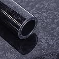 Lypumso Forged Carbon Fiber Vinyl Wrap, Gloss Crushed Stone Car Wrap Vinyl Film Easy Installation with Air Release Technology Auto Car Sticker Decal Sheet (Black, 1ft x 5ft)