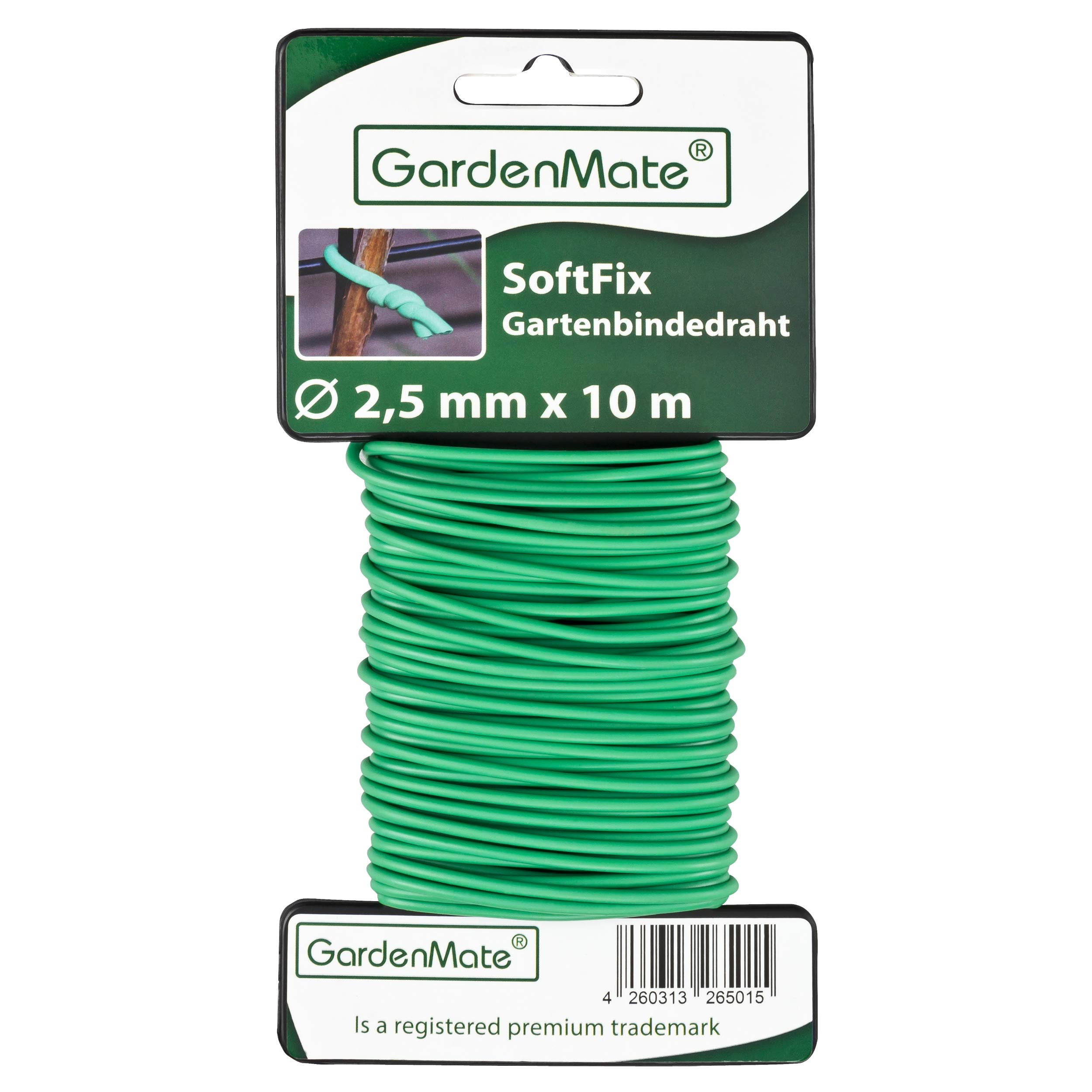 GardenMate Pack of 12 Original Slim Soft twist plant tie 2.5 mm x 10 m
