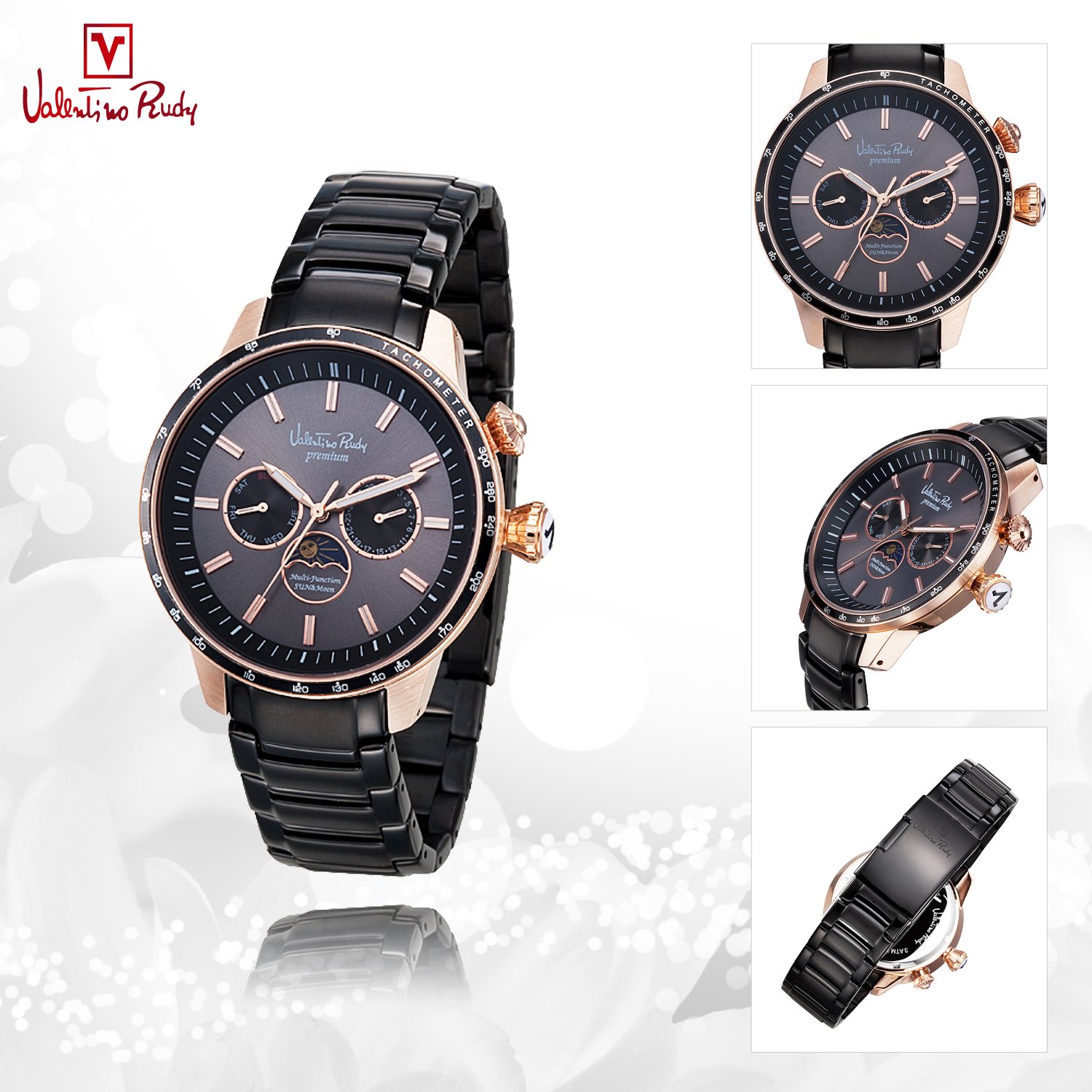 Buy Valentino Rudy Watch for Men and Women VR5095 (Dial Color Black