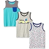 Spotted Zebra Boys and Toddlers' Sleeveless Tank Tops, Multipacks