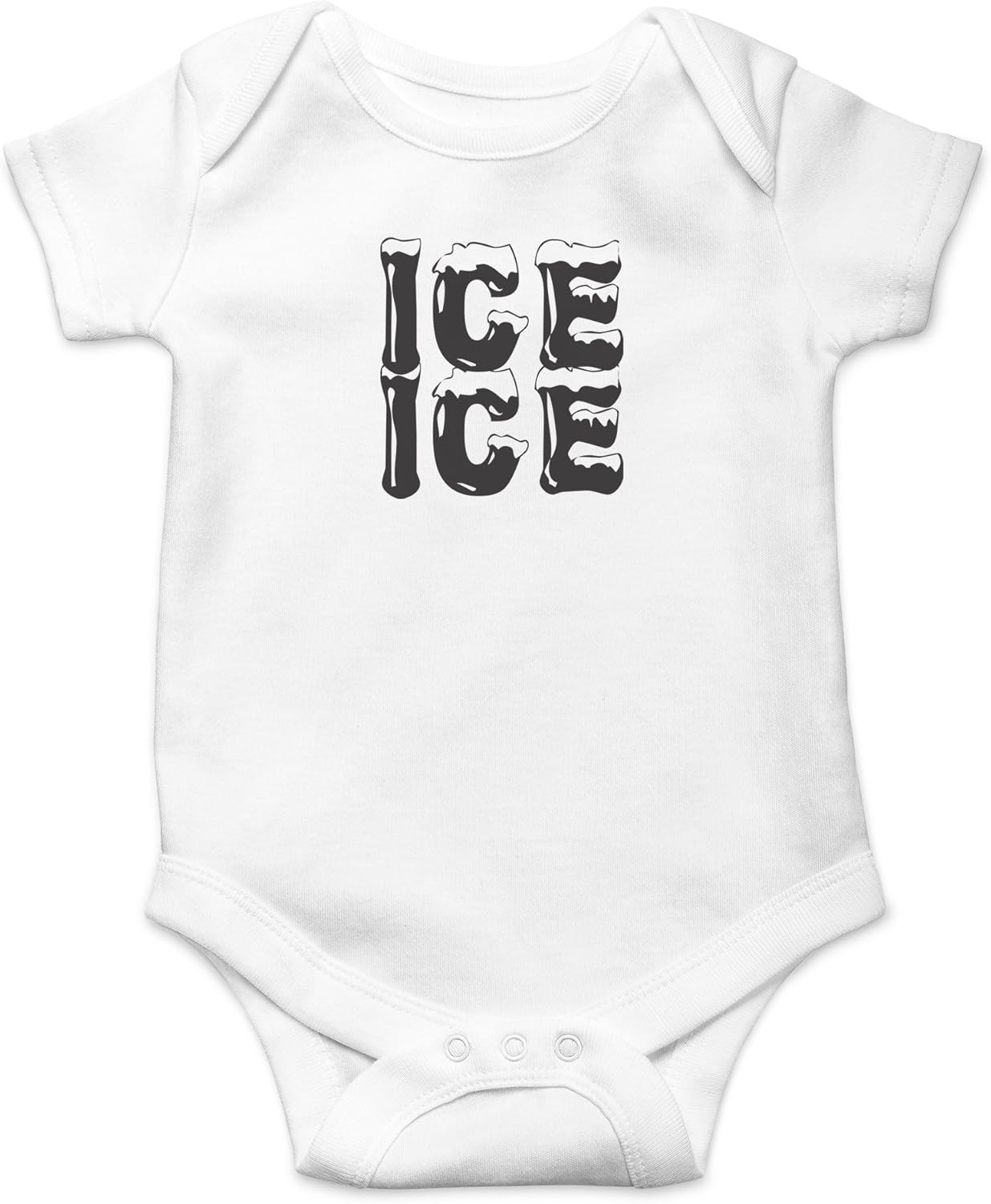 AW Fashions Ice Ice Baby - Parody Cute Novelty Funny Infant One-Piece Baby Bodysuit