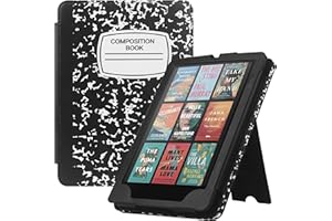 HGWALP Case with Stand for Kindle Paperwhite,Book Folio Cover with Auto Sleep Wake, Hand Strap-Fits Kindle Paperwhite 11th Generation 6.8" Signature Edition 2021 Released-Composition Book