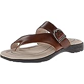 Eastland womens Tahiti Thong flip flop sandals, Tan, 10 US