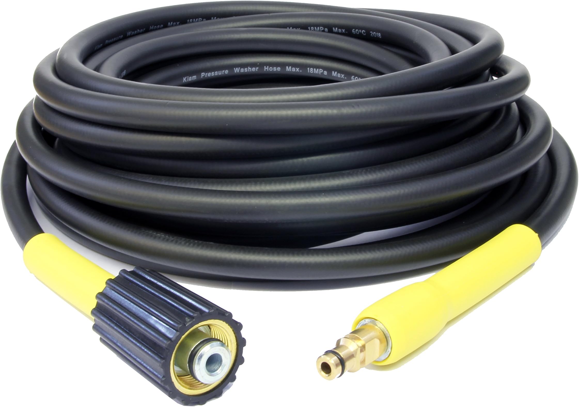 20M Replacement Karcher K Series High Pressure Hose | M22 Screw Thread & Click Type Plug Quick Connector | K2, K3, K4, K5, K6, K7