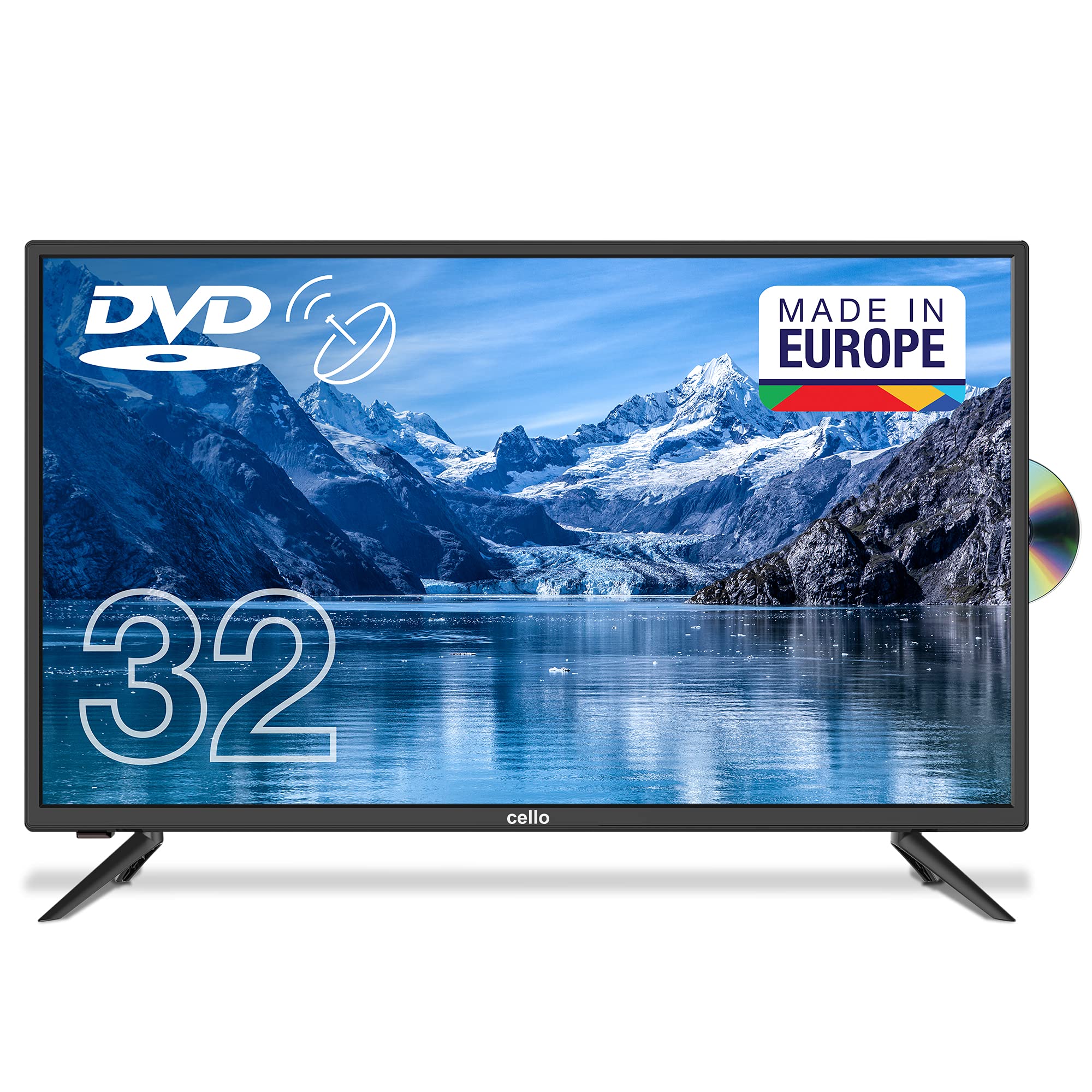 Cello-C2420FSDE-24-61-cm-Diagonale-HD-Ready-LED-Digital-TV-mit-DVBT2-S2-Triple-Tuner-und-intergiertem-DVD-Player-Neues-2021-Modell