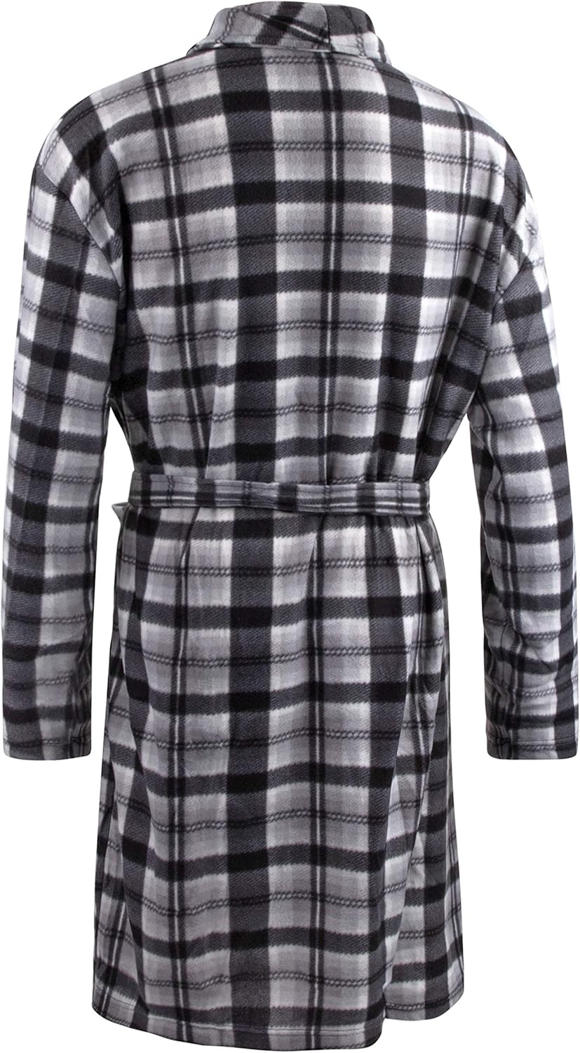 Mens Fleece Robe 100/% Polyester Ecko Unltd