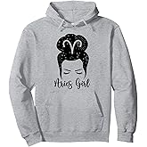 Aries Girl Aries Zodiac Sign Aries Horoscope Pullover Hoodie