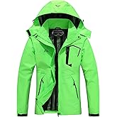 Women's Waterproof Lightweight Rain Jacket Windproof Breathable Trench Coat Detachable Hood Raincoats Outdoor Hiking Jacket
