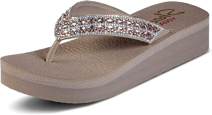 Amazon.com | Skechers Cali Women's Vinyasa-Glory Day Flip-Flop | Flip-Flops
