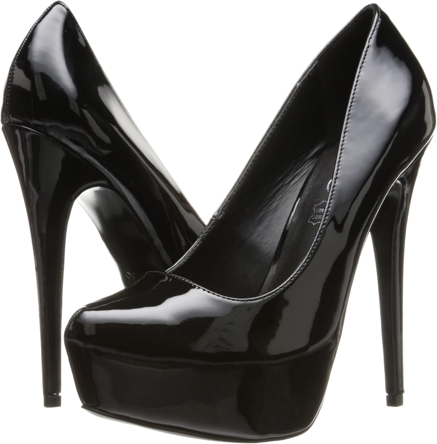 aldo black patent heels