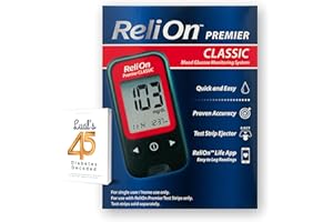 Lual's 45 Diabetes Decoded Bundle with ReliOn Premier CLASSIC Blood Glucose Monitor | Diabetes Care Pack |