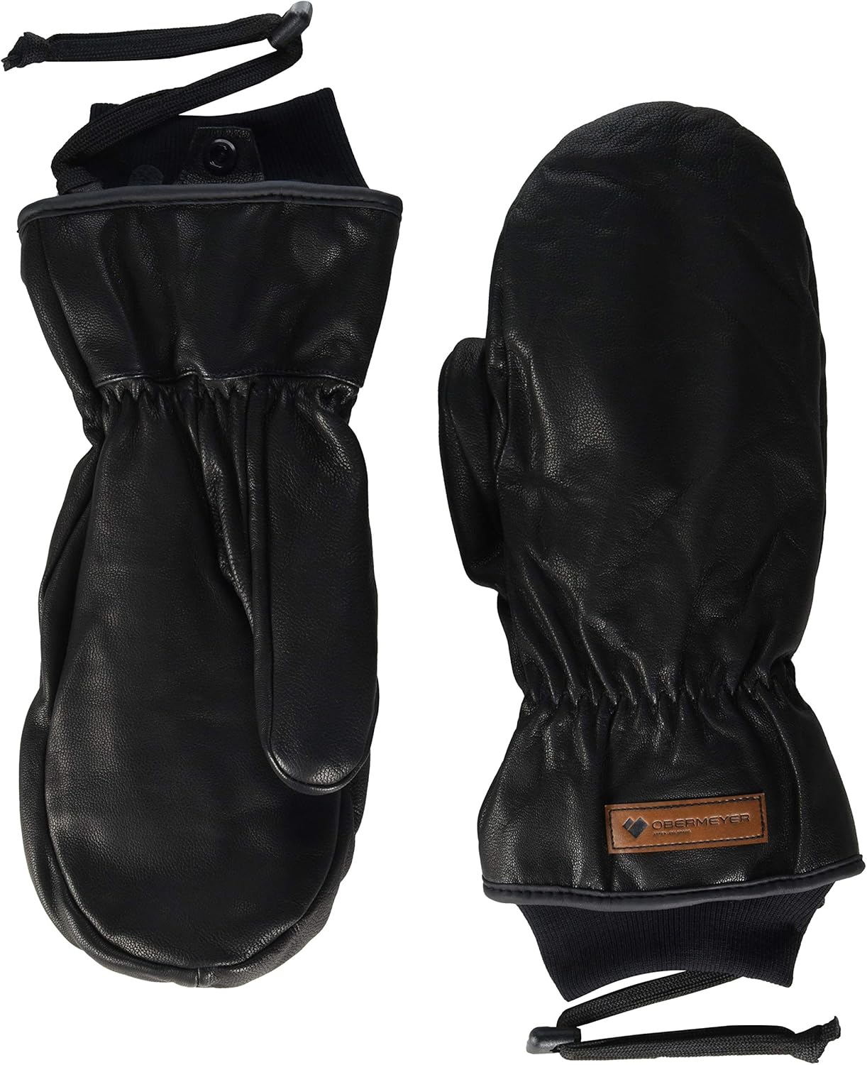 Obermeyer Mens M Leather Mitten: Clothing