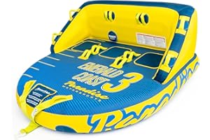 NorEast Outdoors Paradise Water Sports - Emerald Coast Towable Tube for Boating - 1-2 and1-3 Riders