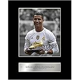 iconic pics Cristiano Ronaldo Signed Mounted Photo Display Real Madrid