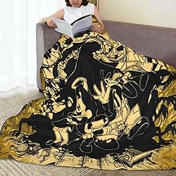 Cartoon Bendy Blanket Super Soft Flannel Throw