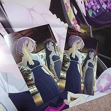 Amazon 魔法少女まどか マギカ 特大 ポスター 佐倉杏子 美樹さやか イラストカード ポストカード セット アニメ 萌えグッズ 通販
